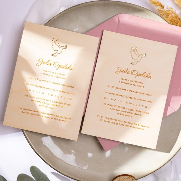 Zaproszenia na komunie/chrzciny